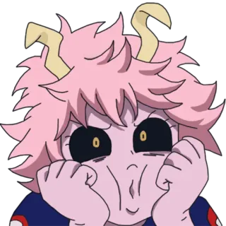 😗 Mina Ashido My Hero Academia Mina Ashido, Anime, My Hero Academia, Rosa, Lindo telegram sticker