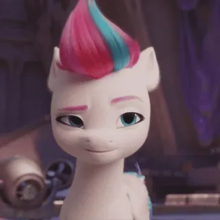 😏 Zipp Storm My Little Pony: A New Generation cartoon, pony, friendship, animation, equine, character, zipp storm telegram sticker