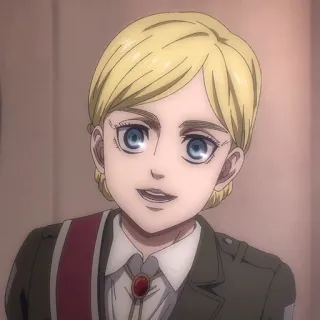 😃 Historia Reiss Attack on Titan Anime, Desenho animado, Personagem, Soldado, Historia Reiss, Ataque dos Titãs telegram sticker