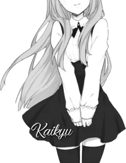 🙈 Kaikyu anime, girl, cartoon, cute, manga, character, dress telegram sticker