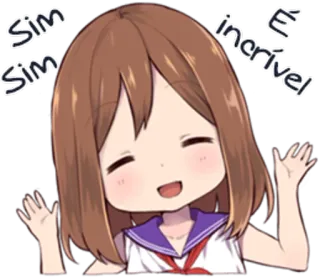 😆 Sim
Sim incrível Anime, Mädchen, Süß, Aufgeregt, Feier telegram sticker