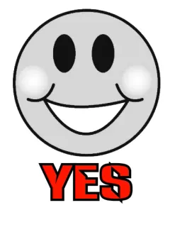 😁 YES Smiley, Oui, Positif telegram sticker