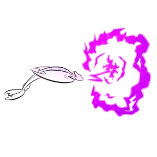 ⚡ explosion d'énergie, dessin animé, arme telegram sticker