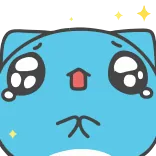 🤩 carino, gatto, adesivo, cartone animato, triste, kawaii telegram sticker