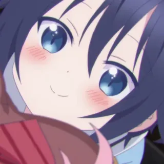 🕸 Anime, Kreskówka, Słodkie, Dziewczyna, Manga, Uśmiechnięty telegram sticker