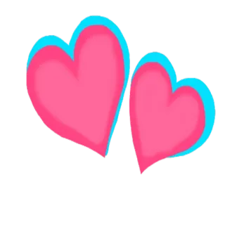 ❤️ Herzen, Liebe, Rosa, Süß, Zuneigung, Herzform, Romantisch whatsapp sticker
