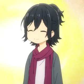📚 Izumi Miyamura Horimiya anime, smile, cute, manga, boy telegram sticker