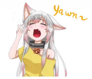 Lily – Tsundere Neko  telegram stickers