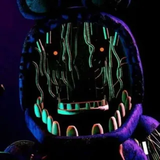 🌟 Withered Bonnie Five Nights at Freddy's horreur, animatronique, jeu vidéo, fnaf whatsapp sticker