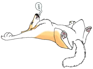 ☠ anjing, hewan, hantu, lucu, kartun telegram sticker