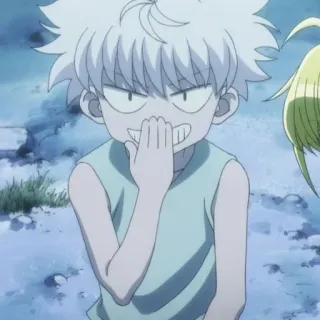 😈 Killua Zoldyck Hunter x Hunter อนิเมะ, มังงะ, คิรัวร์, Hunter x Hunter, เด็กผู้ชายอนิเมะ, สติกเกอร์ telegram sticker