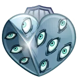 🩶 corazón, ojos, plata, surrealista, pegatina, abstracto whatsapp sticker