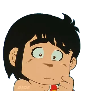 🙄 anime, cartoon, character, sticker, manga, boy telegram sticker