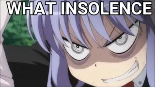 👺 WHAT INSOLENCE Anime, Insulto, Raiva, Desenho animado telegram sticker