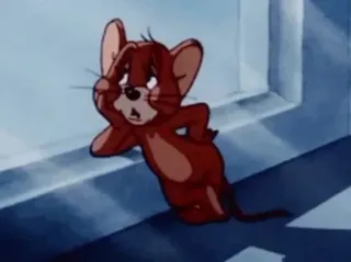 🖤 Jerry Tom and Jerry Dessin animé, Souris, Triste, Jerry, Tom et Jerry whatsapp sticker