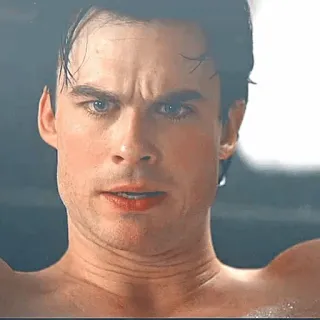 🍷 Damon Salvatore The Vampire Diaries Vampiro, Serie de TV, Sobrenatural, Drama telegram sticker