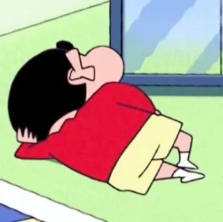 💈 Shin-chan Crayon Shin-chan 짱구, 크레용 신짱, 애니메이션, 만화, 휴식, 게으름 whatsapp sticker