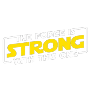 😉 Star Wars The Force is Strong with this one star wars, la forza, jedi, yoda telegram sticker