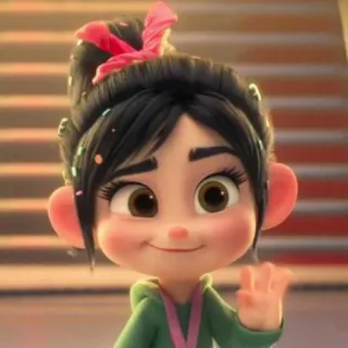 🦋 Vanellope von Schweetz Wreck-It Ralph Vanellope, Wreck-It Ralph, Disney, cartoon, character, girl whatsapp sticker