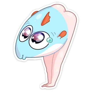 👀 การ์ตูน, ตัวละคร, น่ารัก, สัตว์ประหลาด, สัตว์, น่าเอ็นดู telegram sticker