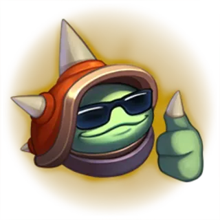 👍 sticker, thumbs up, cool, character, avatar telegram sticker