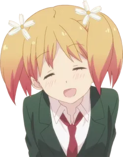 😄 Anime, Garota, Fofa, Uniforme escolar, Desenho animado telegram sticker