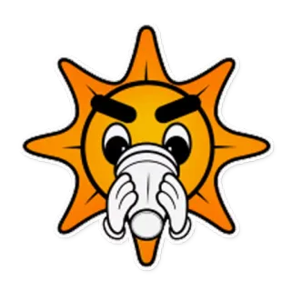 ☕ Glo Gang, 태양, 갱, 음료, Glo, 만화 telegram sticker