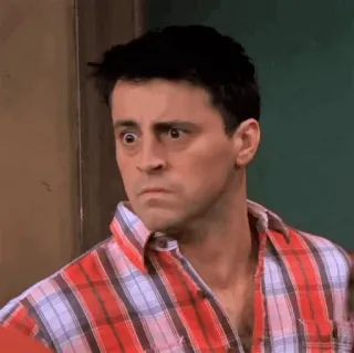 😠 Joey Tribbiani Friends joey tribbiani, friends, drôle, réaction, mème telegram sticker