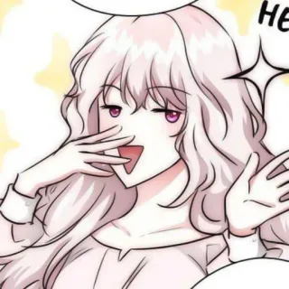 🥡 HE anime, garota, animada, desenho animado, mangá telegram sticker