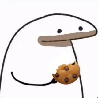 💗 sticker, biscoito, desenho animado, florkofcows, fofo whatsapp sticker