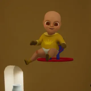 🏀 Baby in Yellow The Baby in Yellow jogo de terror, jogo indie, assustador, video game, bebê, The Baby in Yellow telegram sticker