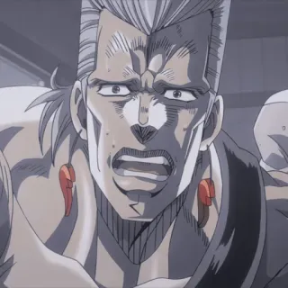 🌟 Jean Pierre Polnareff JoJo's Bizarre Adventure Anime, Jojo, Personaje, Polnareff telegram sticker