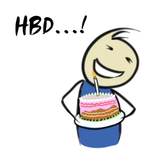 🍰 Happy Birthday! urodziny, święto, ciasto, świeczka, szczęśliwy, kreskówka telegram sticker