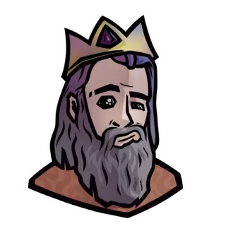 👑 König, Krone, Königlich, Porträt, Mittelalter, Figur telegram sticker