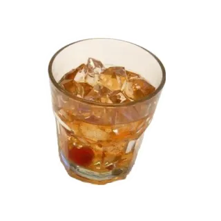 🥃 minuman, koktail, es, gelas, ceri telegram sticker