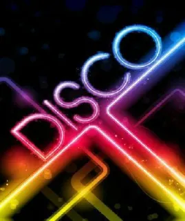 💿 DISCO Disco, Música, Dança, Festa, Neon, Luzes whatsapp sticker