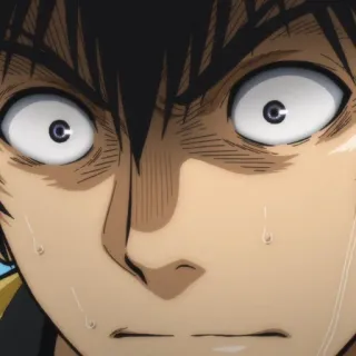 🙂 Anime, Manga, Charakter, Ausdruck, Angst, Schweiß telegram sticker