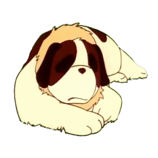 🐶 cane, animale, animale domestico, cartone animato, san bernardo telegram sticker