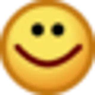 🙂 smiley face, emoji, happy, yellow, cartoon whatsapp sticker