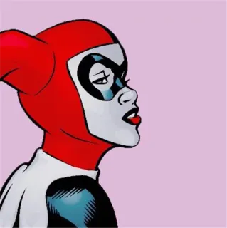🦇 Harley Quinn ฮาร์ลีย์ ควินน์, dc คอมมิคส์, ตัวร้าย, ตัวละครหญิง, การ์ตูน, คอมมิค, ซูเปอร์ฮีโร่ telegram sticker