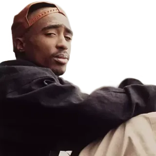 😒 Tupac Shakur Tupac, Rapper, Muzikant, Beroemdheid, Hip Hop telegram sticker