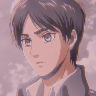 🥰 Eren Yeager Attack on Titan Anime, Eren, L'Attacco dei Giganti, Personaggio, Serie animata, AOT telegram sticker