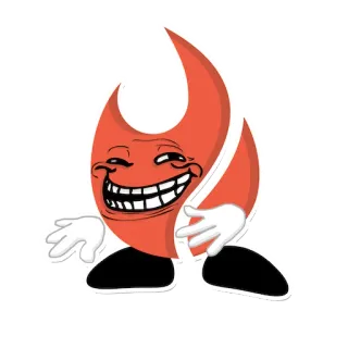 😉 Mème, Trollface, Mème Internet, Dessin animé, Drôle telegram sticker