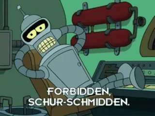 🤚 Bender Futurama FORBIDDEN, SCHUR-SCHMIDDEN. Bender, Futurama, cartoon, robot, animated, comedy telegram sticker