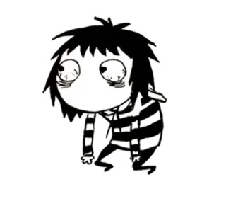 😶 Kartun, Karakter, Emo, Sedih, Lelah, Capek, Penjara whatsapp sticker
