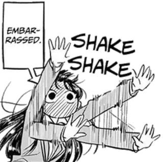 😖 EMBARRASSED. SHAKE SHAKE envergonhado, anime, mangá, sacudir, expressão, desenho animado whatsapp sticker