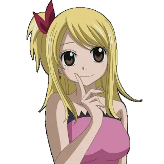 😜 Lucy Heartfilia Fairy Tail anime, manga, cartoon, fairy tail, lucy heartfilia telegram sticker