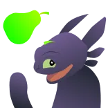😡 drago, cartone animato, personaggio, creatura, animale telegram sticker
