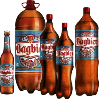 🍺 Bagbier cerveza, alcohol, bebida, botella, bebida telegram sticker