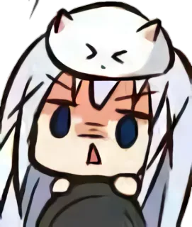 ⁉ Anime, Chat, Chibi, Sticker, Mignon whatsapp sticker